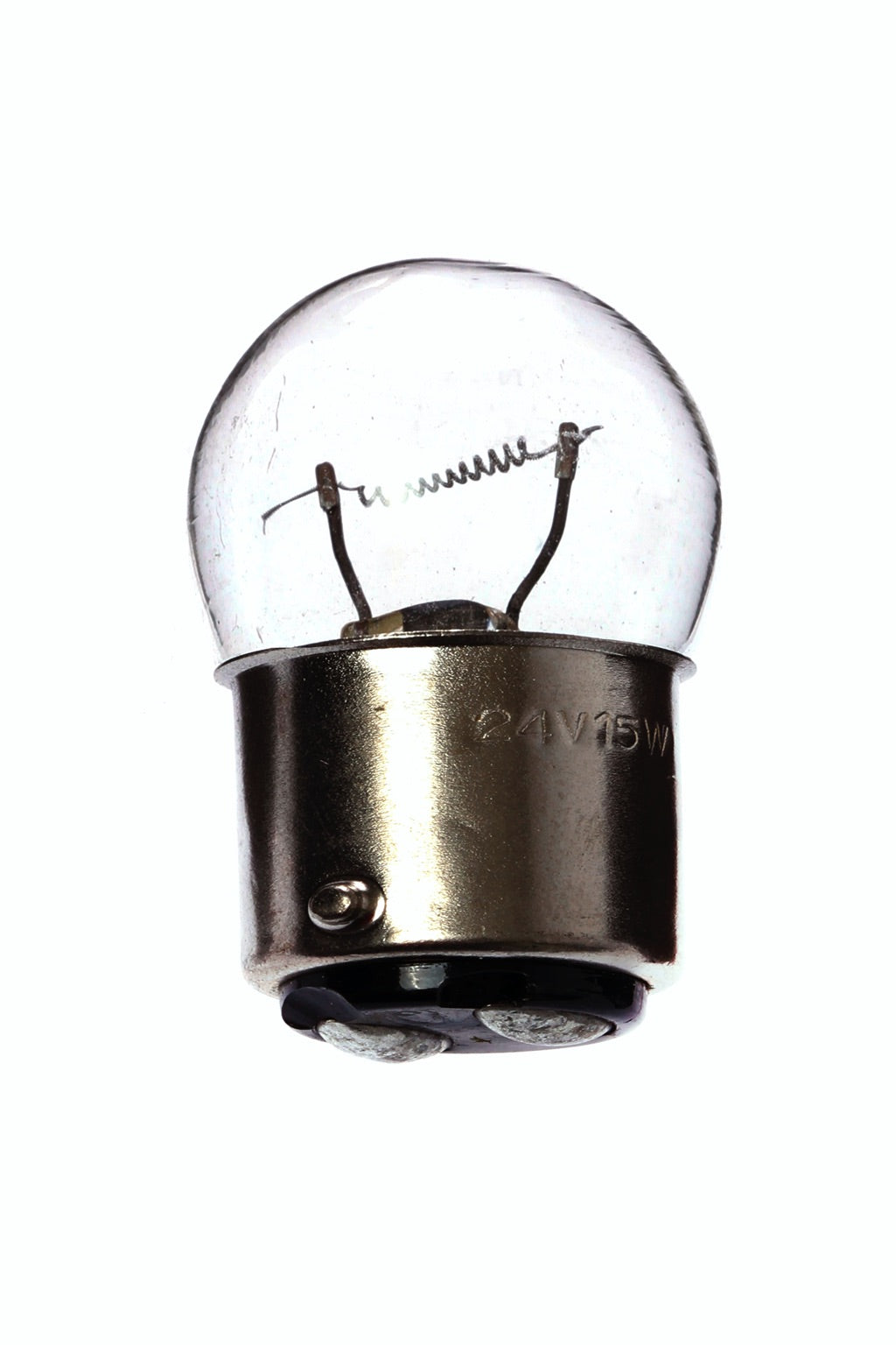 790739-LAMP PILOT TUBULAR CLEAR BA15D, 12V 20W 20X48MM