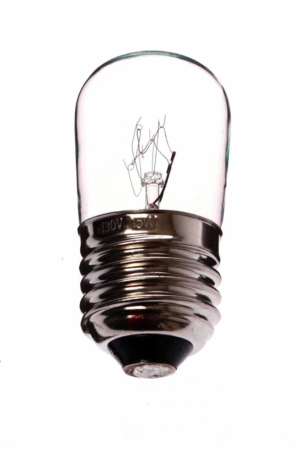 790586-LAMP PILOT TUBULAR CLEAR E-26, 110V 15W 26X70MM