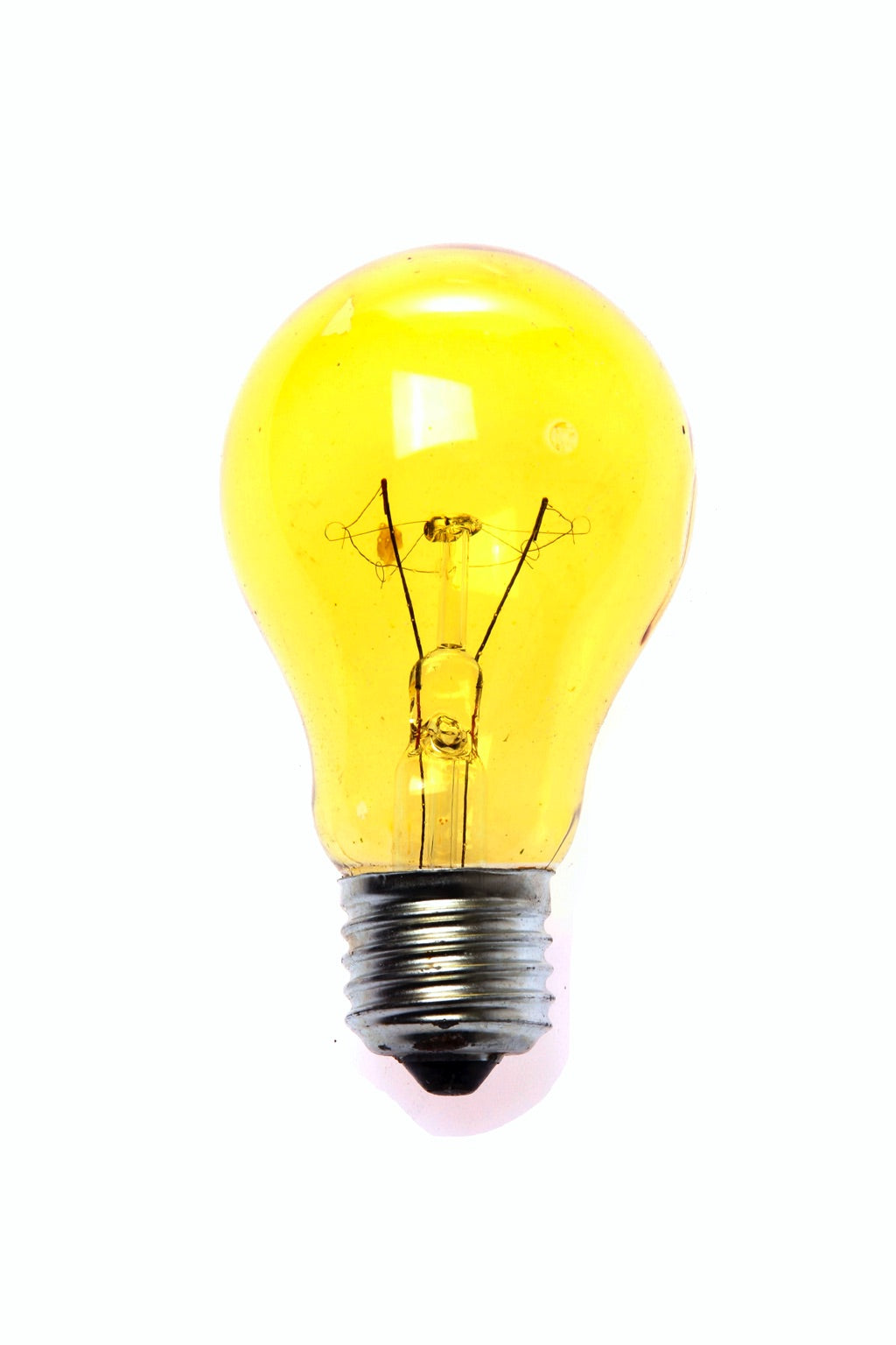 790328-LAMP COLORED E-26, 220-240V 60W YELLOW