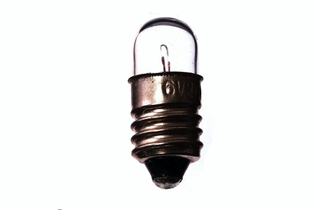 790651-LAMP PILOT GLOBULAR CLEAR E-10, 6.3V 1W 11X23.5MM