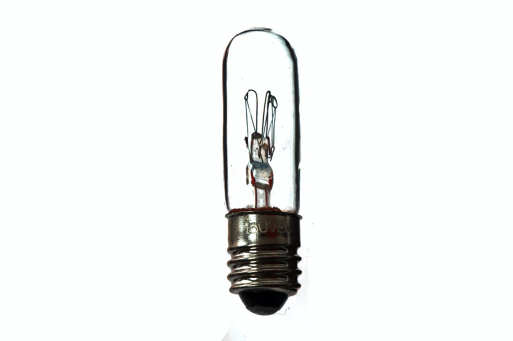 790572-LAMP PILOT TUBULAR CLEAR E-10, 110V 3W 10X28MM