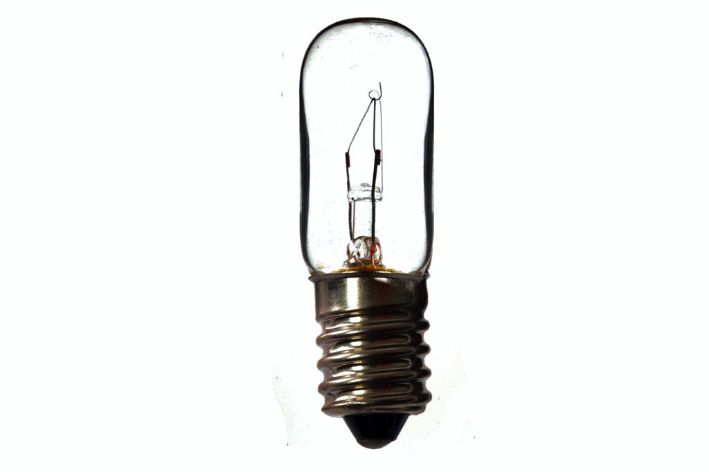 790571-LAMP PILOT TUBULAR CLEAR E-14, 220V 15W 15X48MM
