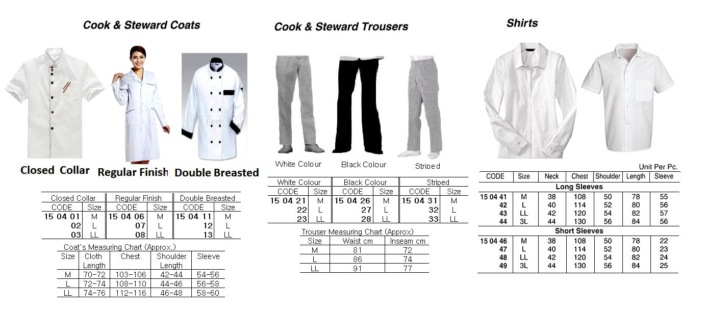 150413-COAT COOKS DOUBLE BREASTED, WHITE SANFORIZED LL