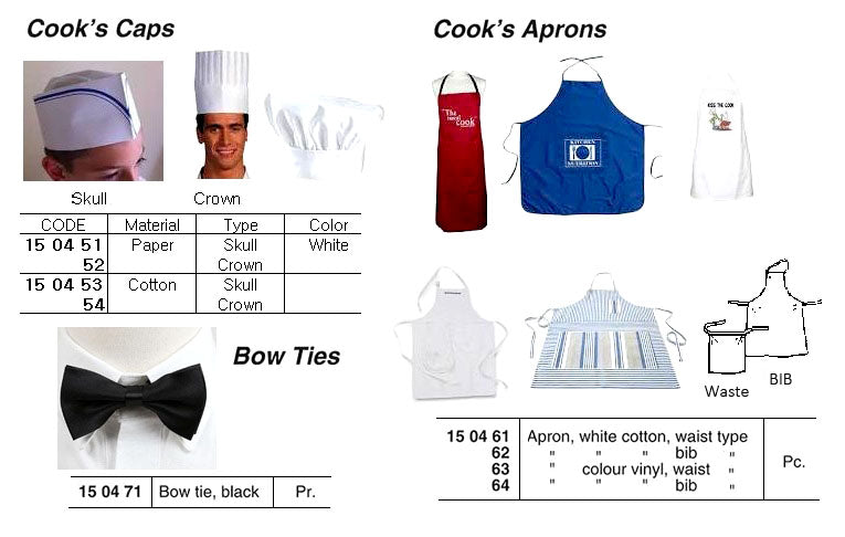 150464-APRON VINYL COLOR BIB TYPE