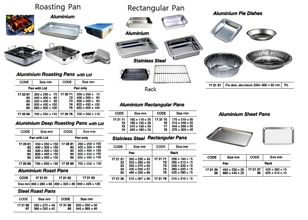 172101-ROAST PAN ALUM 400X280X65MM