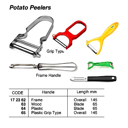 172365-POTATO PEELER PLASTIC GRIP, OVERALL 145MM