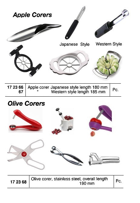 172366-APPLE CORER JAPANESE STYLE, OVERALL 180MM