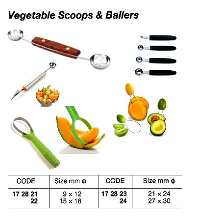 172824-SCOOP & BALLER VEGETABLE, 27MM DIAMX30MM DIAM