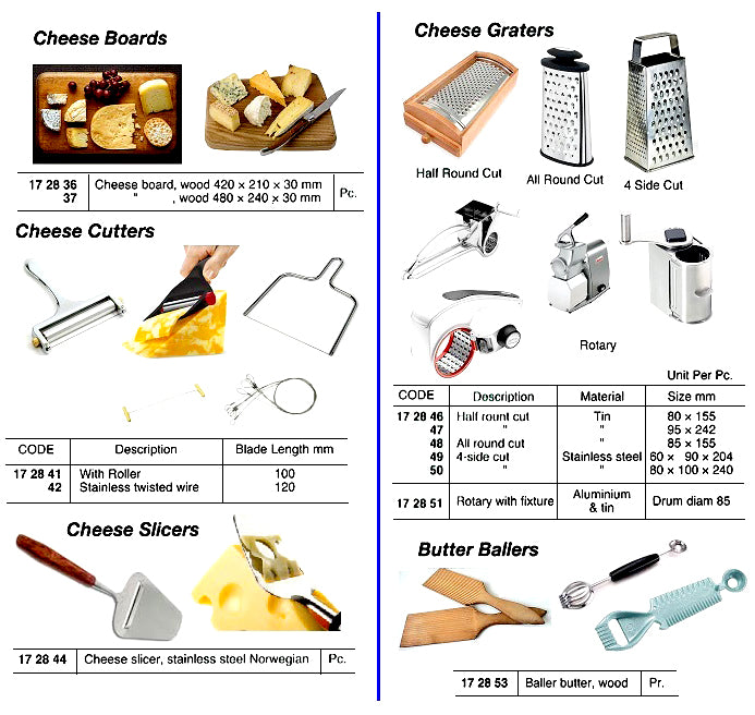 172850-CHEESE GRATER STAINLESS STEEL, 4 SIDE CUT 80X100X240MM