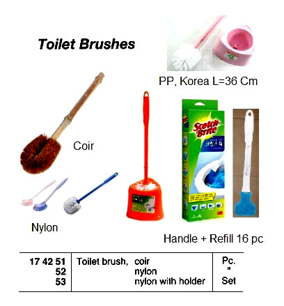 174252-BRUSH TOILET NYLON