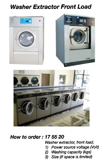 175520-WASHER EXTRACTOR FRONT LOAD, AC110V WITH FURTHER DETAIL