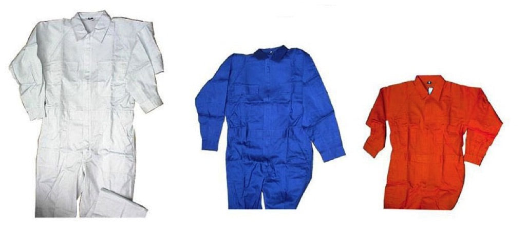 190544-BOILERSUIT COTTON FASTENER, TYPE WHITE SIZE XXL (3L)