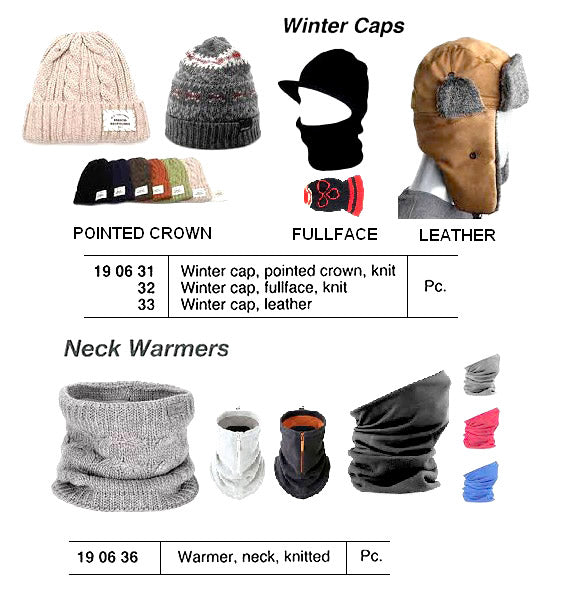 190631-CAP WINTER KNIT POINTED CROWN