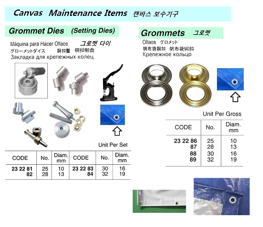 232286-GROMMETS ROLLED-RIM #25 10MM