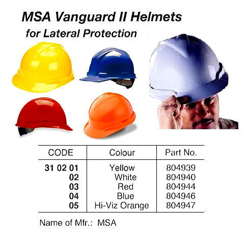 310202-HELMET SAFETY LATERAL PROTECT, POLYETHLENE WHITE