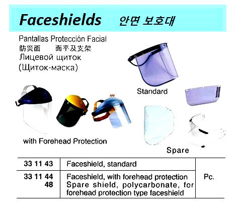 331144-FACESHIELD WITH FOREHEAD, PROTECTION