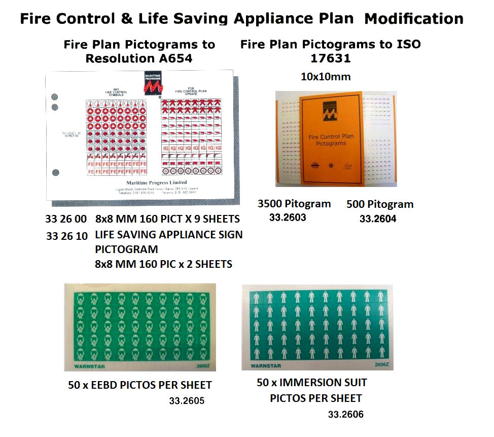 332600-FIRE CONTROL SIGN PICTOGRAM, 8X8MM 160 PICT X 9 SHEETS