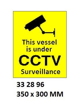 332896-SIGN ISPS CODE UNDER CCTV, #WV2896NM 350X300MM