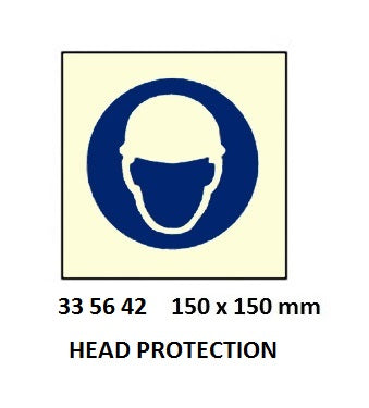 335642-SIGN WHITE VINYL SELF ADHESIVE, #5642 150X150MM HELMET