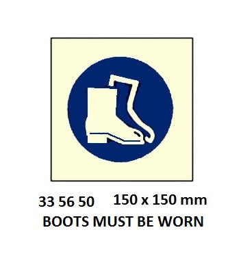 335650-SIGN WHITE VINYL SELF ADHESIVE, #5650 150X150MM BOOTS