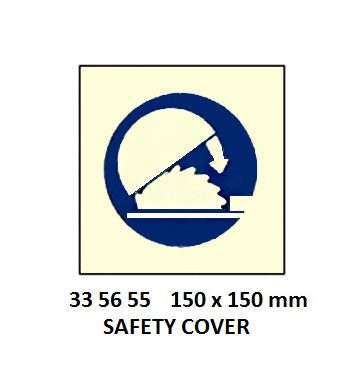 335655-SIGN WHITE VINYL SELF ADHESIVE, #5655 150X150MM GUARDS