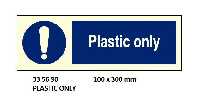 335690-SIGN GALLEY PLASTIC ONLY, 5690FK 75X200MM