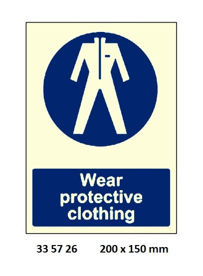 335726-SIGN WHITE VINYL SELF ADHESIVE, 5726 200X150MM WEAR PROTECTIVE