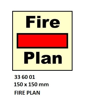 336001-FIRE CONTROL SIGN FIRE CONTROL, PLAN 150X150MM