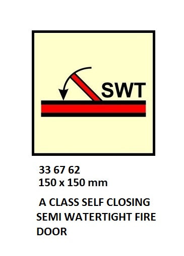 336762-FIRE CONTROL SYMBOL ISO 17631, A S/C S-W/T FIREDOOR 150X150MM