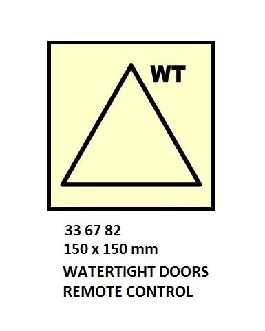 336782-FIRE CONTROL SYMBOL ISO 17631, W/T DOOR RMT CONTROL 150X150MM