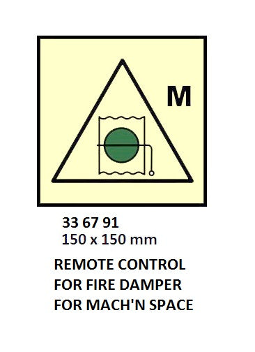 336791-FIRE CONTROL SYMBOL ISO 17631, RMT CONT?L F/FIRE DAMP F/MA SP