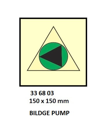 336803-FIRE CONTROL SYMBOL ISO 17631, BILGE PUMP RMT CONTROL 150X150