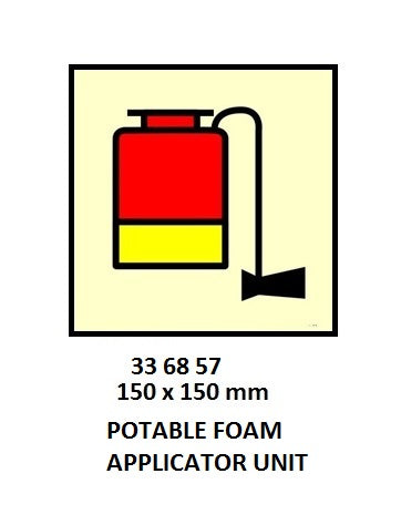 336857-FIRE CONTROL SYMBOL ISO 17631, PORTABLE FOAM APPLICATOR UNIT