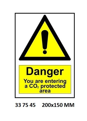 337545-SIGN WHITE VINYL SELF ADHESIVE, 7545 200X150MM DANGER YR ENTER