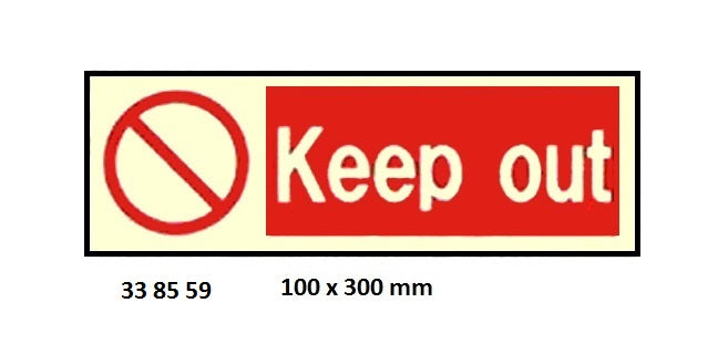 338559-SIGN WHITE VINYL SELF ADHESIVE, #8559 100X300MM