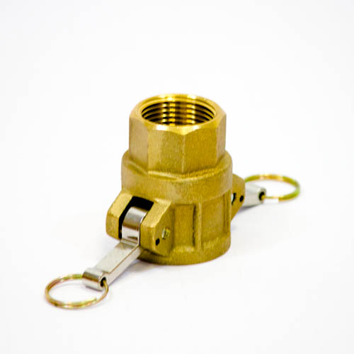 351817-COUPLING CAM&GROOVE BRASS, D SOCKET W/FEMALE THREAD 1?