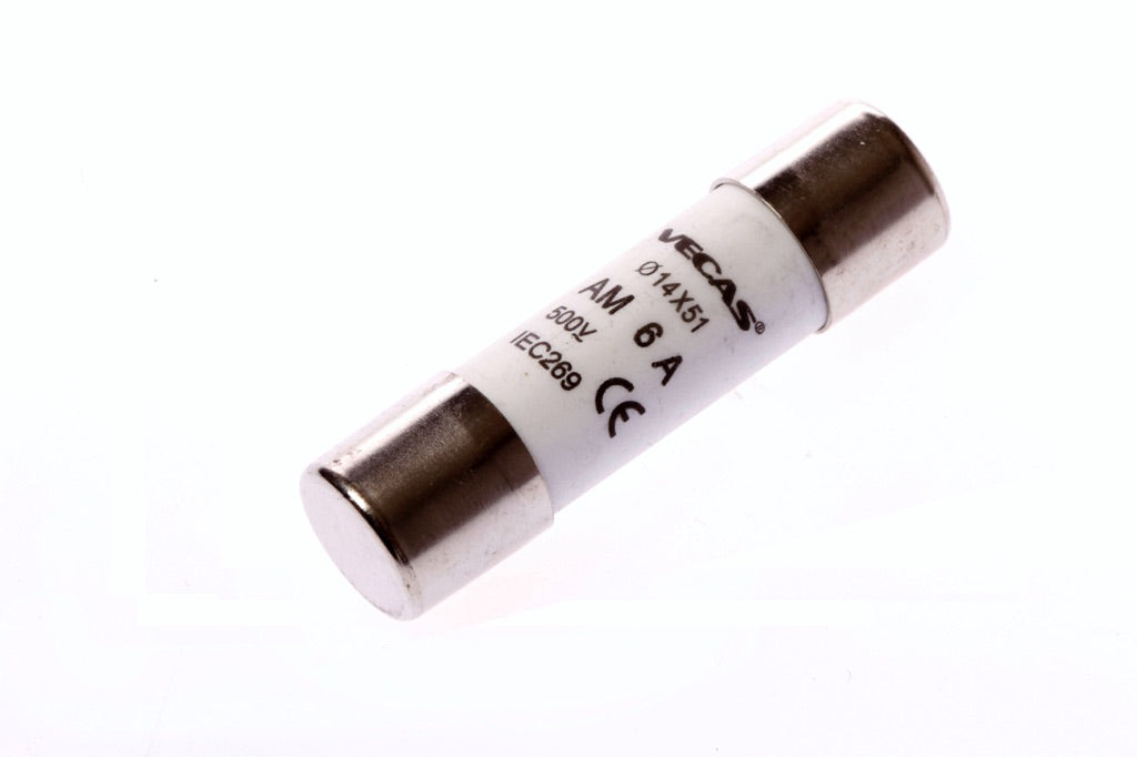 796140-FUSE IEC CYLINDRICAL AM, SLOW ACT 14X51MM AC400V 50A