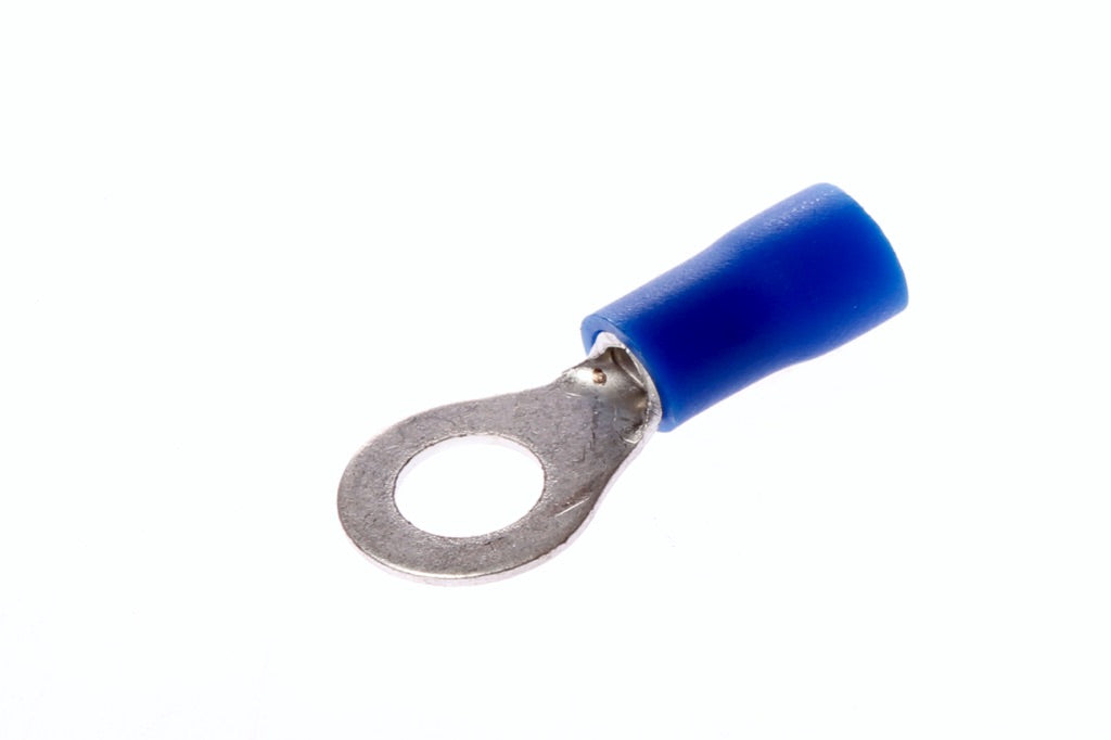 794524-TERMINAL LUG INSULATED EYELET, 2MM2 HOLE DIA 5MM BLUE