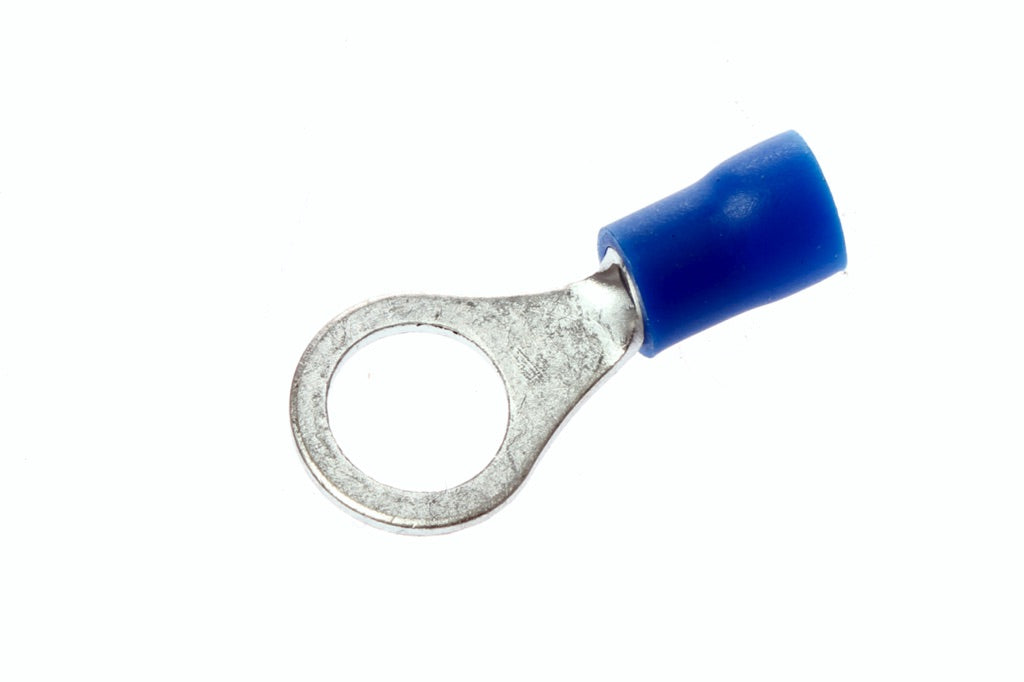 794526-TERMINAL LUG INSULATED EYELET, 2MM2 HOLE DIA 8MM BLUE