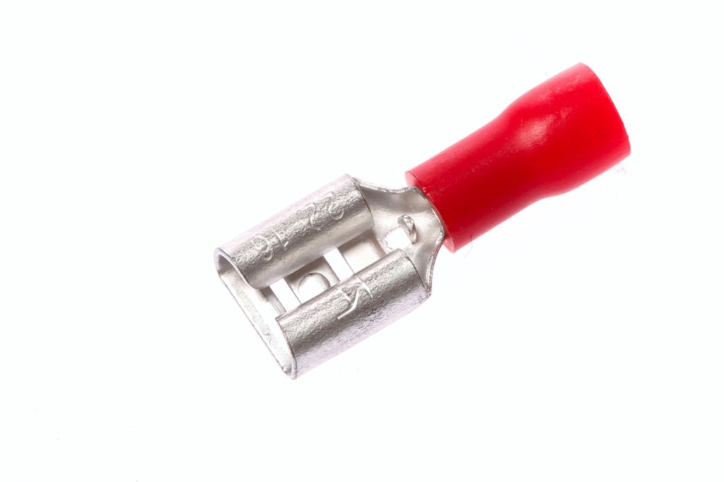 794547-TERMINAL LUG INSULATED, RECEPTACLE 1.25MM2 W:6MM RED