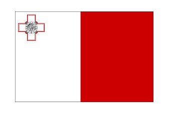 371131-FLAG NATIONAL 4?X 6? BUNTING, MALTA