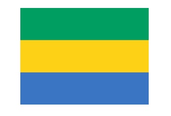 371159-FLAG NATIONAL 4?X 6? BUNTING, GABON