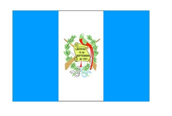 371325-FLAG NATIONAL 4?X 6? BUNTING, GUATEMALA