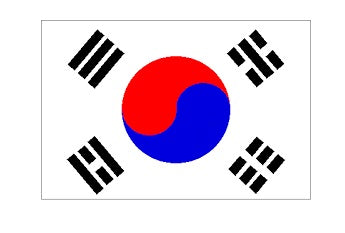 371339-FLAG NATIONAL 4?X 6? BUNTING, REPUBLIC OF KOREA(SOUTH KOREA)