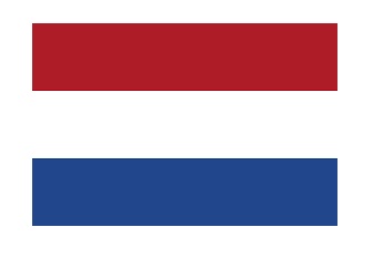 371348-FLAG NATIONAL 4?X 6? BUNTING, THE NETHERLANDS