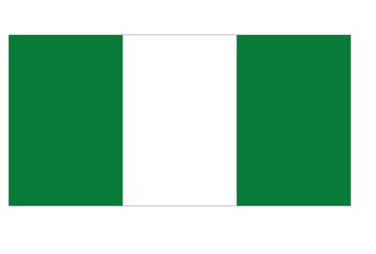 371351-FLAG NATIONAL 4?X 6? BUNTING, NIGERIA