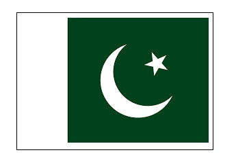 371353-FLAG NATIONAL 4?X 6? BUNTING, PAKISTAN