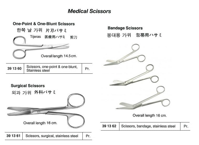 391362-SCISSORS BANDAGE, STAINLESS STEEL