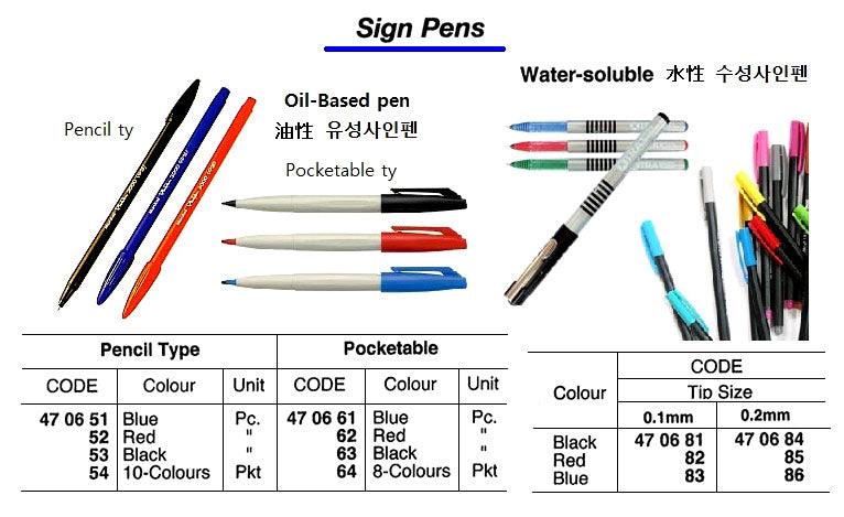470662-SIGN PEN POCKETABLE RED