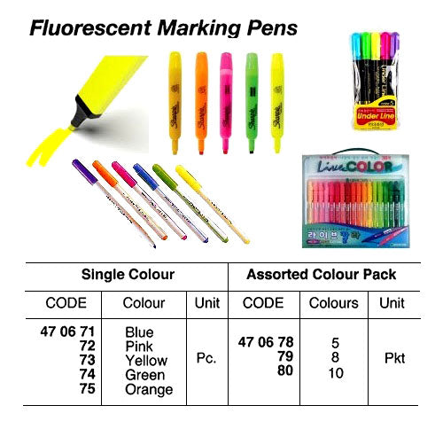 470671-FLUORESCENT MARKING PEN BLUE